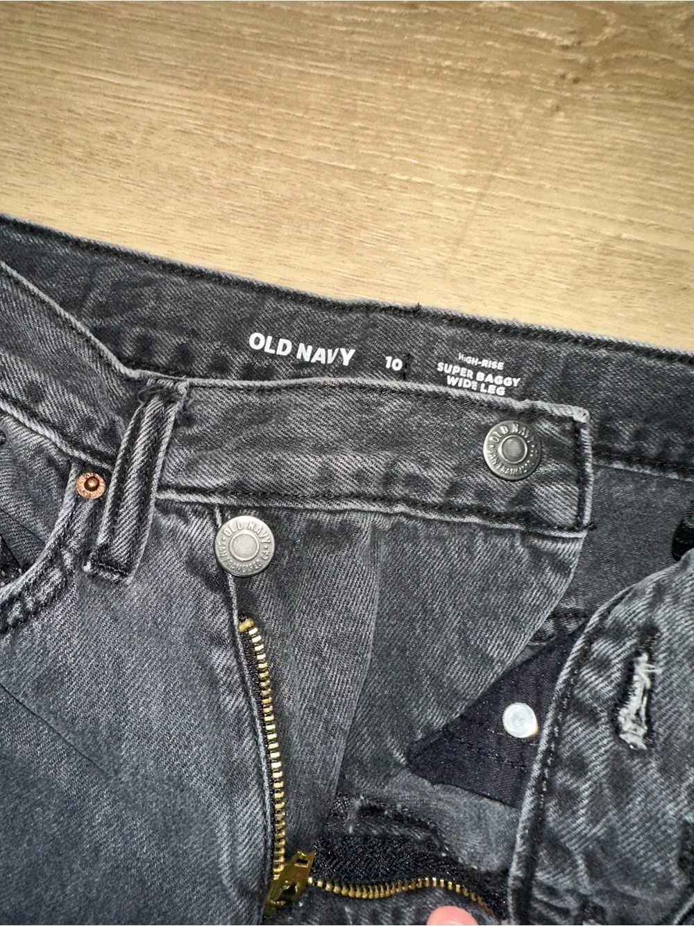 Old Navy Dark Indigo Wide-Leg Jeans